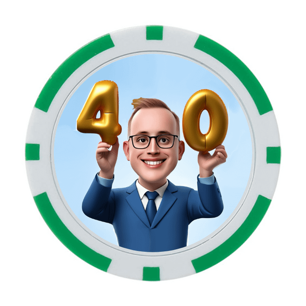 30 Poker Chips in Tube