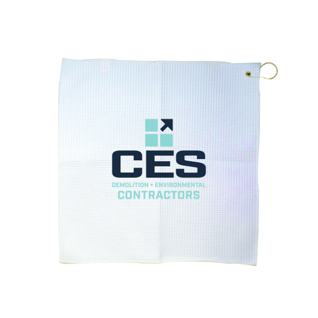 Custom 16" x 16" Waffle Golf Towel