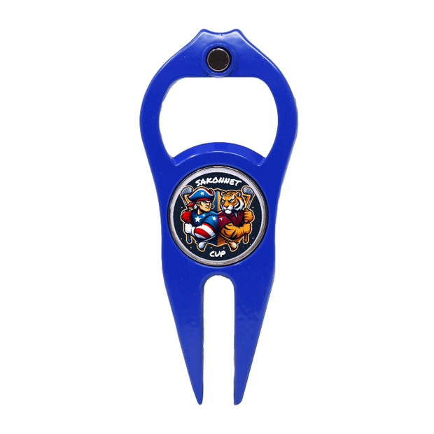 Royal Blue Hat Trick 6 in 1 Divot Tool