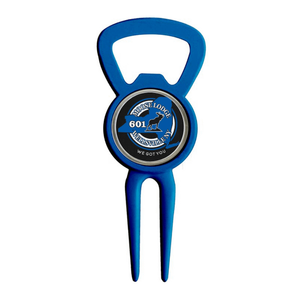 Divot Tool Bottle Opener Navy Blue