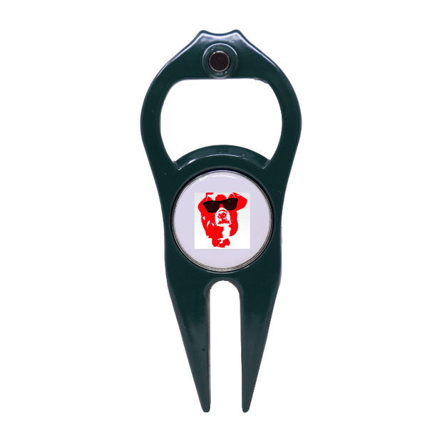 Dark Green Hat Trick 6 in 1 Divot Tool