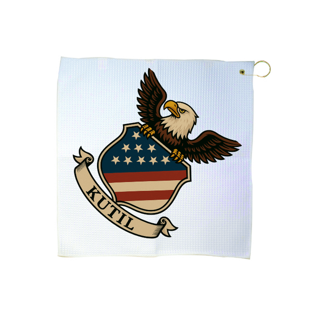 Custom 16" x 16" Waffle Golf Towel