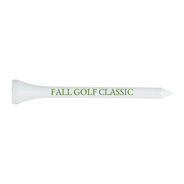 White Plastic Golf Tees - 50 PACK