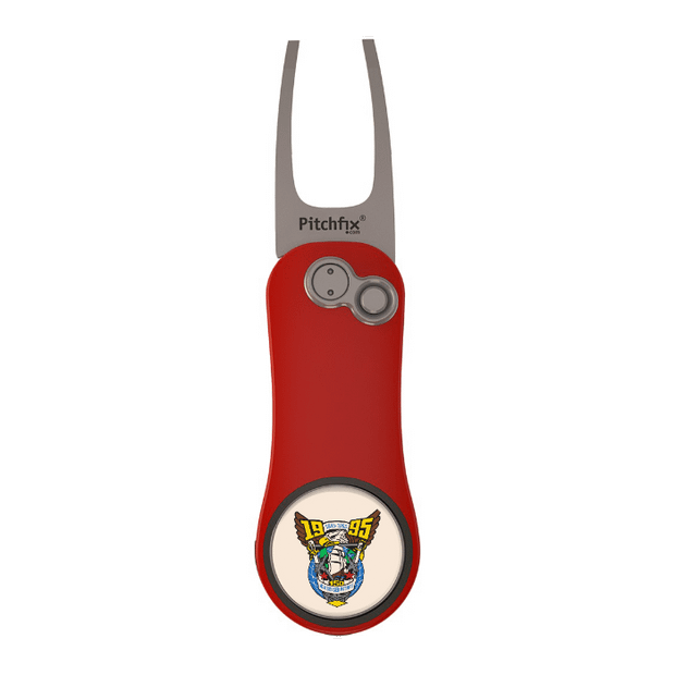 Red Pitchfix Hybrid 2.0 Divot Tool