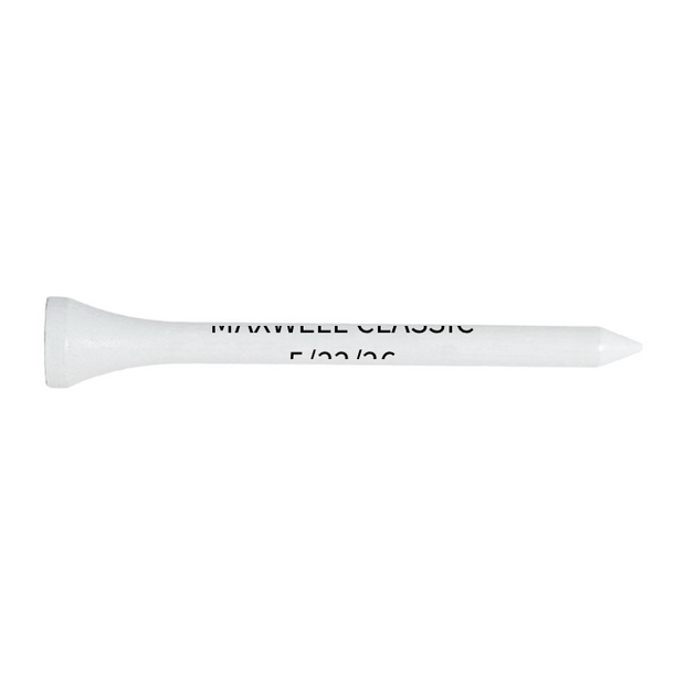 White Wood Golf Tees - 50 PACK