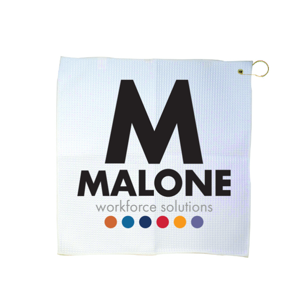 Custom 16" x 16" Waffle Golf Towel