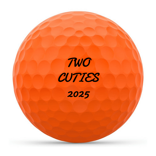 Custom Wilson 50 Elite Orange Golf Balls One Dozen