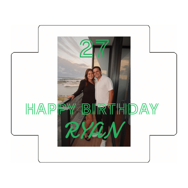 Custom Golf Ball Dozen Box Lid