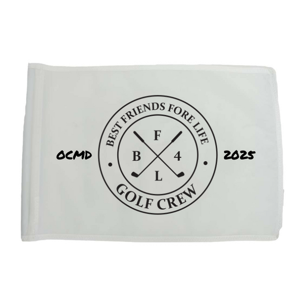 Golf Flag - White