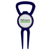 Divot Tool Bottle Opener Navy Blue