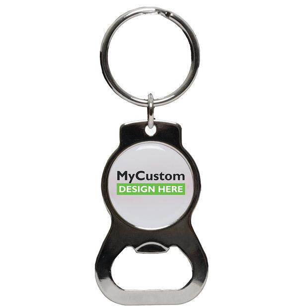 Round Key Chain Bottle Opener