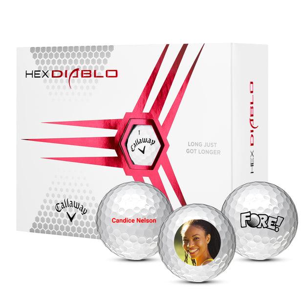 Custom Callaway Hex Diablo Golf Balls One Dozen