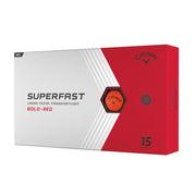 Callaway Superfast Bold Red Golf Balls - 15 Ball Pack