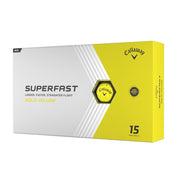 Callaway Superfast Bold Yellow Golf Balls - 15 Ball Pack