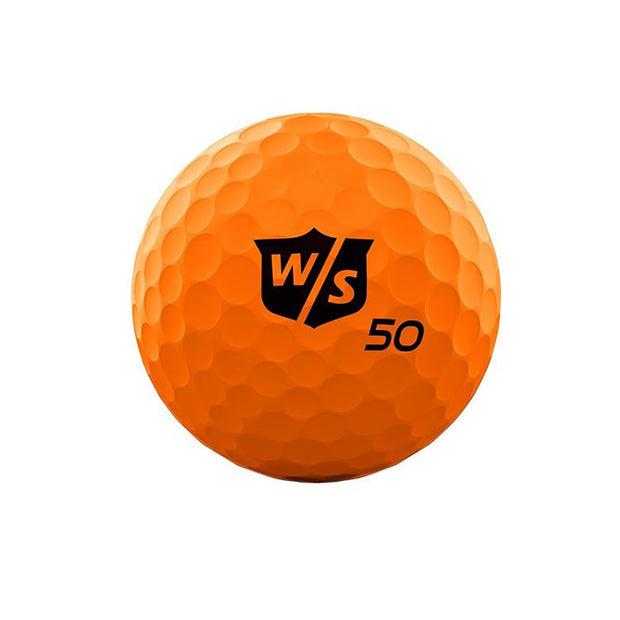 Custom Wilson 50 Elite Orange Golf Balls One Dozen